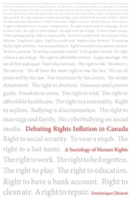 Debating Rights Inflation in Canada Debating Rights Inflation in Canada