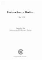 Cover of 'Pakistan General Elections, 11 May 2013' by Commonwealth Observer Mission 