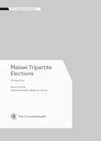 Cover of 'Malawi Tripartite Elections, 20 May 2014' 