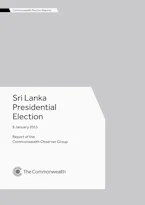 Cover of 'Sri Lanka Presidential Election, 8 January 2015' 