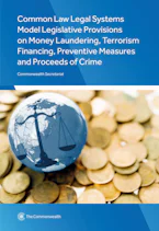 Cover of 'Common Law Legal Systems Model Legislative Provisions on Money Laundering, Terrorism Financing, Preventive Measures and Proceeds of Crime' by Commonwealth Secretariat 