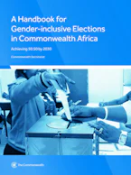 Cover of 'A Handbook for Gender-Inclusive Elections in Commonwealth Africa' by Commonwealth Secretariat 