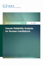Cover of 'Human Reliability Analysis for Nuclear Installations' by IAEA 