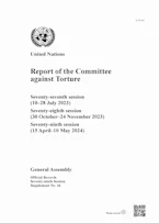 Cover of 'Report of the Committee Against Torture' 
