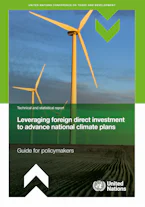 Cover of 'Leveraging Foreign Direct Investment to Advance National Climate Plans' 