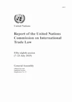 Cover of 'Report of the United Nations Commission on International Trade Law' 