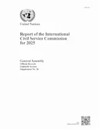 Cover of 'Report of the International Civil Service Commission for 2025' 
