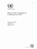 Cover of 'Report of the Committee on Conferences for 2025' 