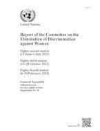 Report of the Committee on the Elimination of Discrimination Against Women, Seventy-eighth Session Report of the Committee on the Elimination of Discrimination Against Women, Seventy-eighth Session