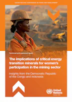 Cover of 'The Implications of Critical Energy Transition Minerals for Women’s Participation in the Mining Sector' 