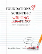 Cover of 'Foundations of Scientific Writing for Kinesiology' 