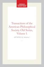 Cover of 'Transactions of the American Philosophical Society, Old Series, Vol 1, 1769-1771 (Corrected Edition)' by American Philosophical Society 