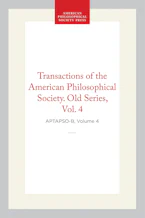 Cover of 'Transactions of the American Philosophical Society, Old Series, Vol 4, 1799' 