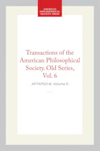 Cover of 'Transactions of the American Philosophical Society, Old Series, Vol 6, 1809' by American Philosophical Society 