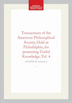 Cover of 'Transactions of the American Philosophical Society, Vol 4, 1834' by American Philosophical Society 