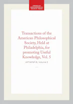 Cover of 'Transactions of the American Philosophical Society, Vol 5, 1837' by American Philosophical Society 