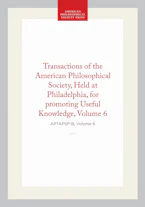 Cover of 'Transactions of the American Philosophical Society, Vol 6, 1839' 