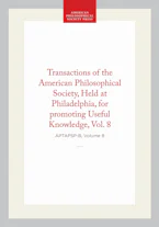 Cover of 'Transactions of the American Philosophical Society, Vol 8, 1843' by American Philosophical Society 