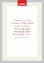 Cover of 'Transactions of the American Philosophical Society, Vol 11, 1860' by American Philosophical Society 